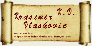 Krasimir Vlašković vizit kartica